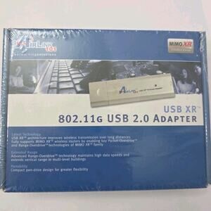 Airlink 101 USB XR Wireless Adapter 802.11g USB 2.0 WiFi Dongle MIMO XR Extended
